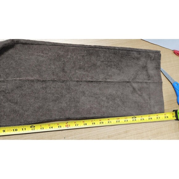 Alfred Dunner Pants Women 12 Brown Pull On Corduroy Elastic Waist Stretch Petite - Picture 8 of 8